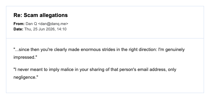 Follow-up comments confirming the changes made